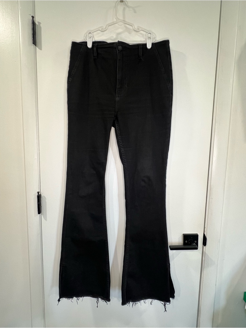 Free People We The Free Women's Level Up Slit Slim Flare Jeans Size 31